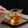 250ml Imitation Jade Handle Glass Tea Pitchers Fair Cup Tea Ceremony Tea Cup Chahai Kungfu Tea Set Accessories Coffee Pitcher