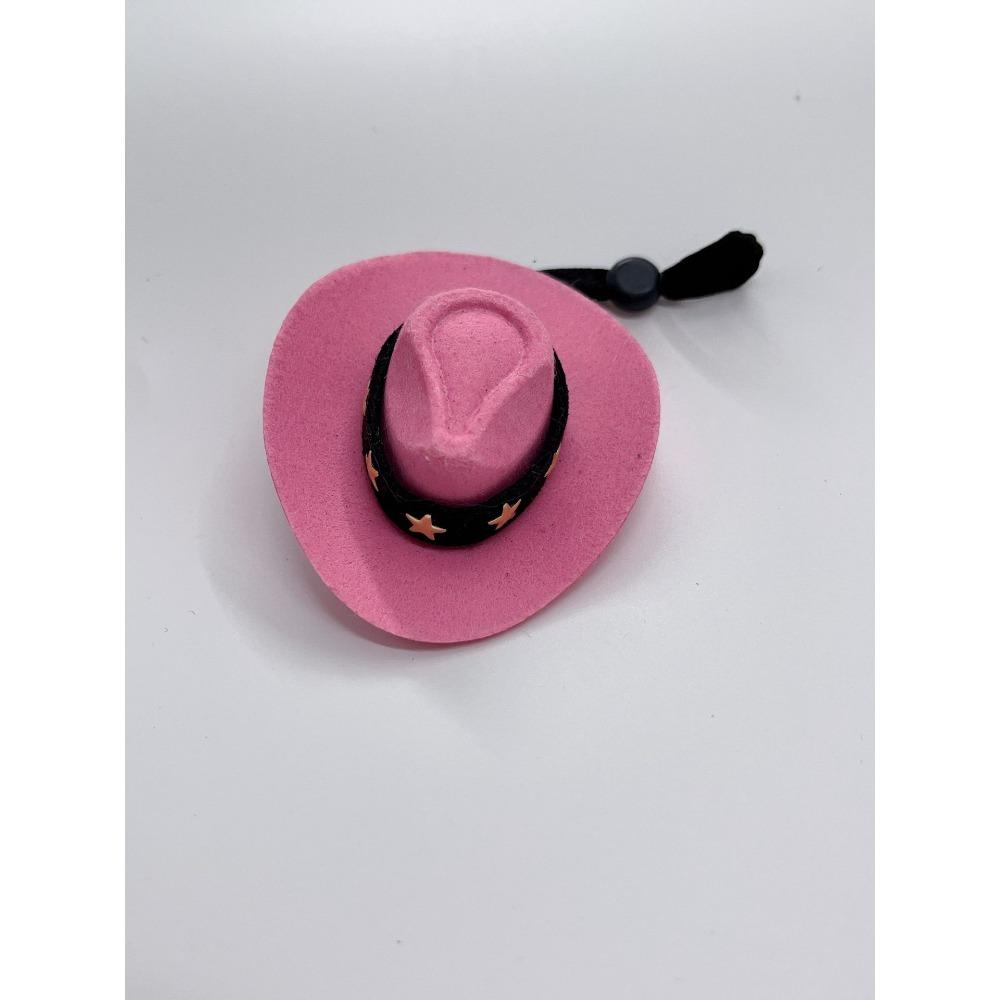 Desktop goose cowboy hat clothing set mini little cowboy hat cashew flower square towel magnet duckling hat