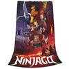 N-ninjagos Coral Fleece Plyšová deka Přehozy na postel pohovku Super měkké přehozy na postel
