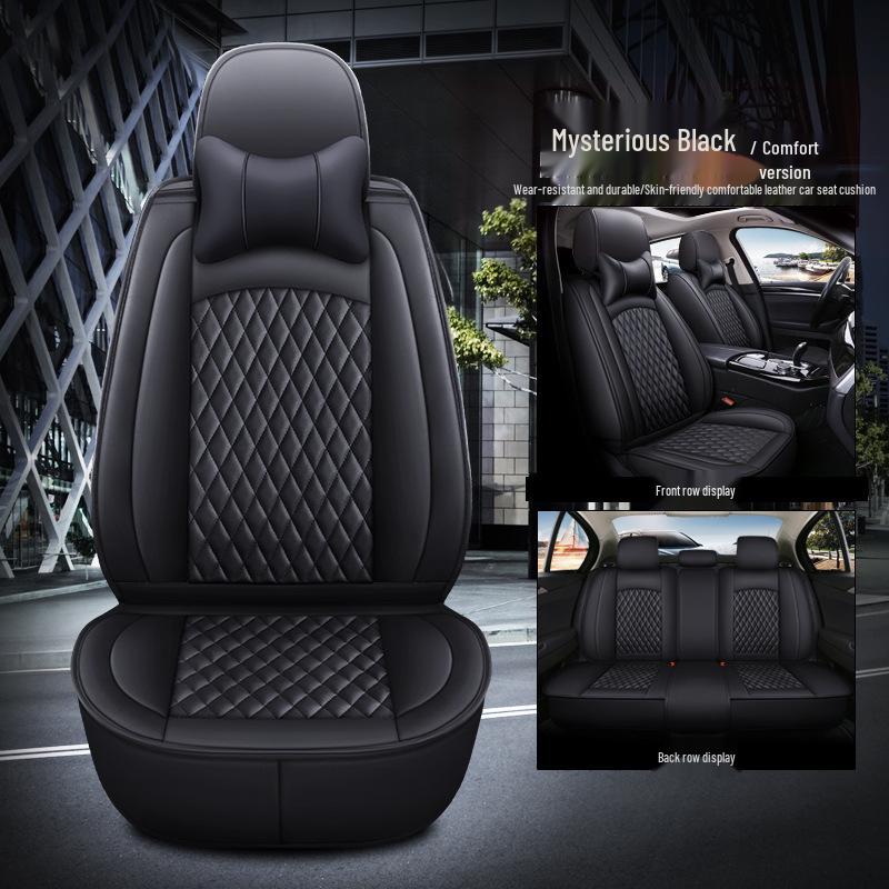 4-Season 3D Full Surround Leather Car Seat Cushion Cover for Sedan