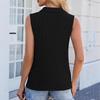 Women's Summer Polo Collar Sleeveless Zipper Vest