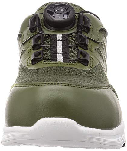 co-cos nobuoka Safety Sneakers with Toe Cap, ATOP Dial System, Lightweight, ZG, Men's, Green, Size 27cm
