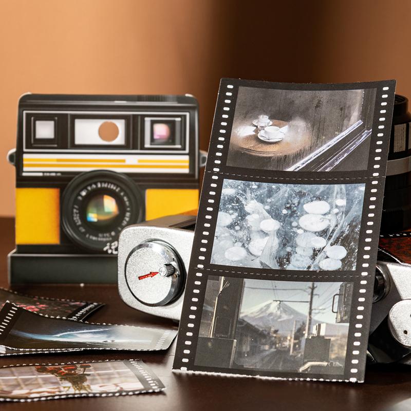 Long Strip Movie Film Theme Sticker Landscape Stickers Hand Account Collage For Photo Frame Calendar Boxes Scrapbook Decoration