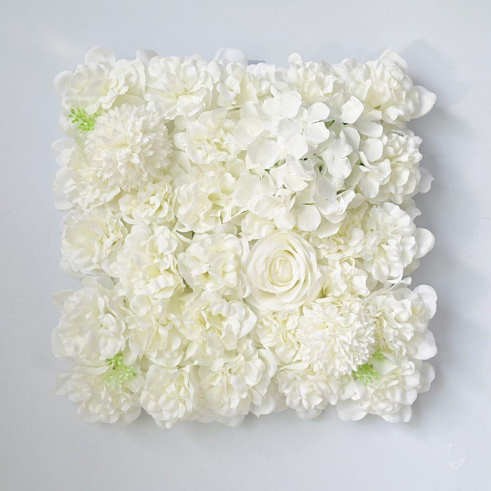Rose Theme Artificial Flower Wall Panels Handmade Rose Wedding Background  Stage Supplies