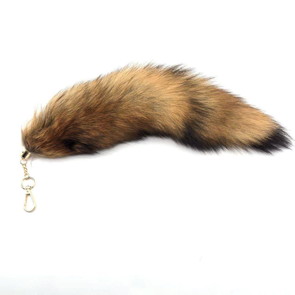 Hänge Nyckelring med Rävsvans & Handväskcharm Tillbehör