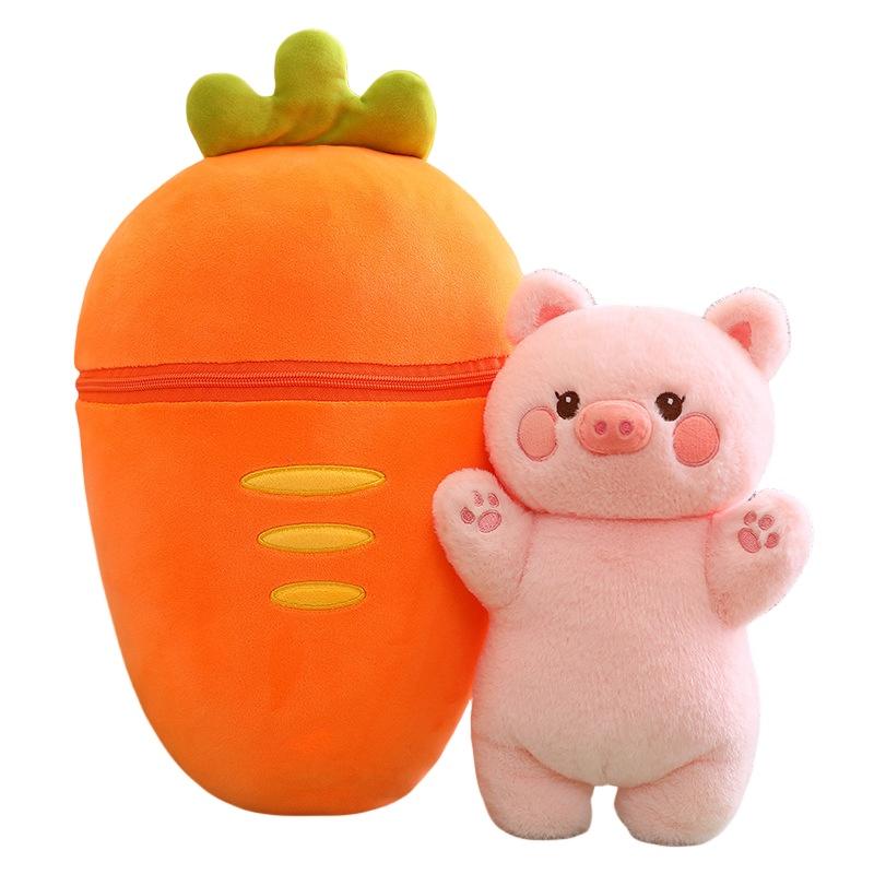 Cute Strawberry Bunny Plush Toy Soft And Cuddly Stuffed Animal For Girls 30cm/0.18kg