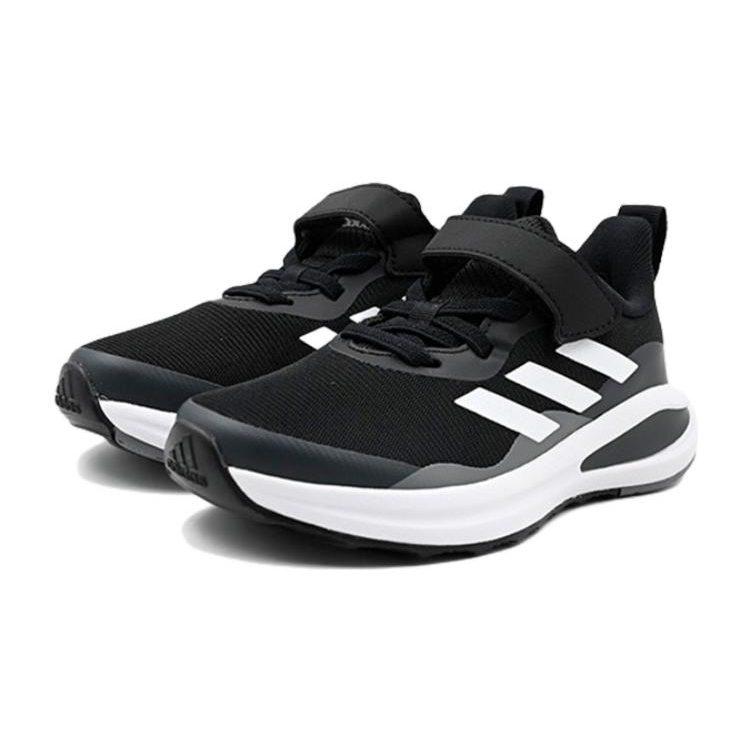 Adidas Fortarun EL K Low top Running Shoes Black White Kids' GZ1824