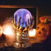 Hexe kreative leuchtende Glas-Halloween-Kristallkugel Deluxe himmlische magische Schädel-Finger-Plasma-Kugel gruselige Heim-Halloween-Dekoration