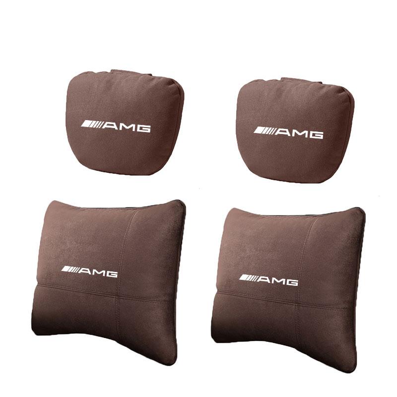 EKR2  For Mercedes Benz W205 W177 W212 W213 W221 W220 W176 ML GT AMG Car Headrest Neck Support Seat Lumbar Cushion Soft Neck Pillow