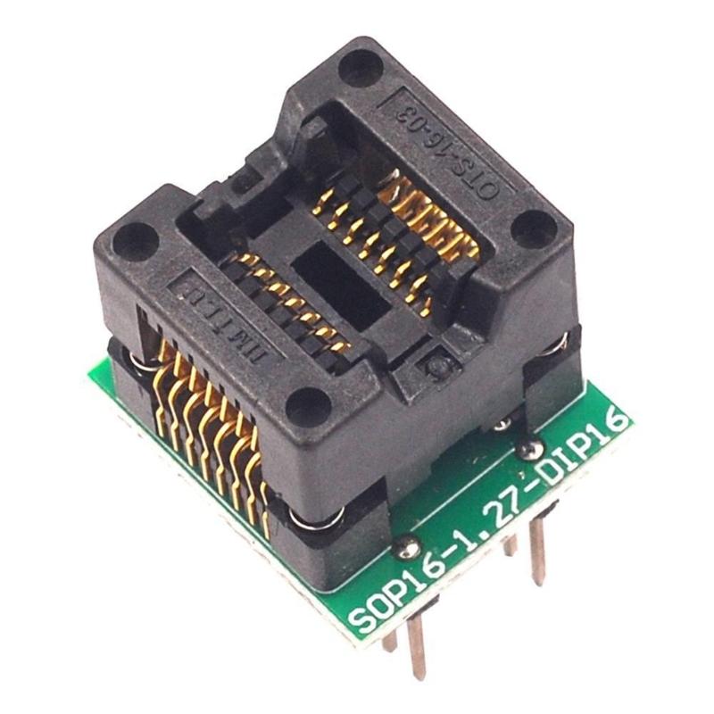 

Narrow Body SOP16 To DIP16 Ic Programmer Socket Converters Adapter For IC Socket Programming And Testing Easy Use 1