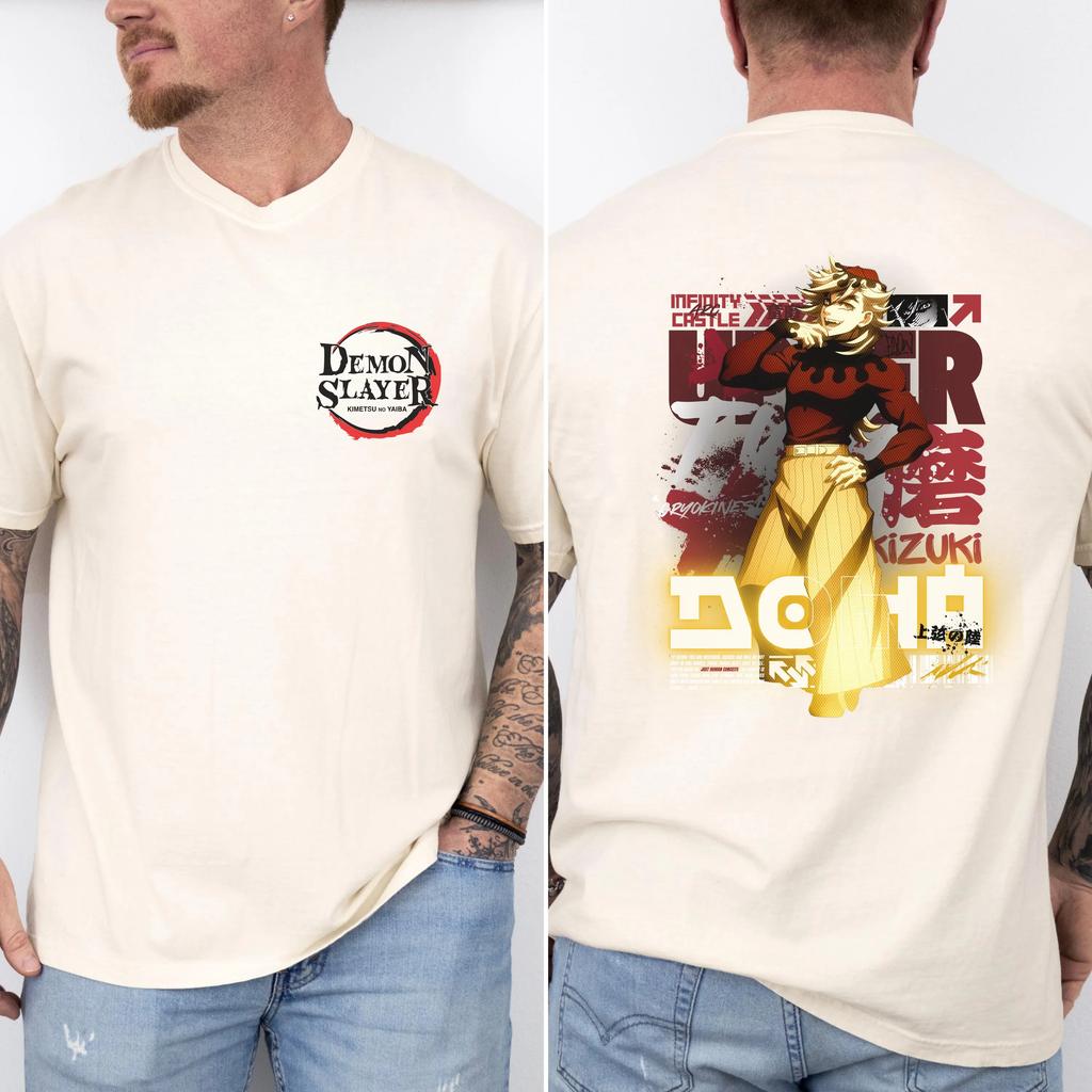 Demon Slayer Anime T-shirt Men and Women Universal Style Japanese Comic T-shirt Pattern Role-playing Clothing