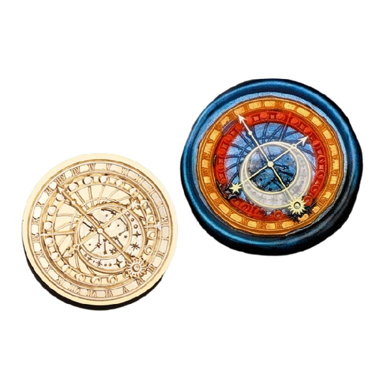 Compasses Wax Seal Stamp for Album Cards Photo Scrapbooking Wedding Decorations Astronomical Series Sealing Waxed Stamp