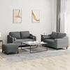 VidaXL Sofa Set with Cushions 3 Pcs, Sofas with Armrests and Backrest, Furniture Set with Footrest 3201827