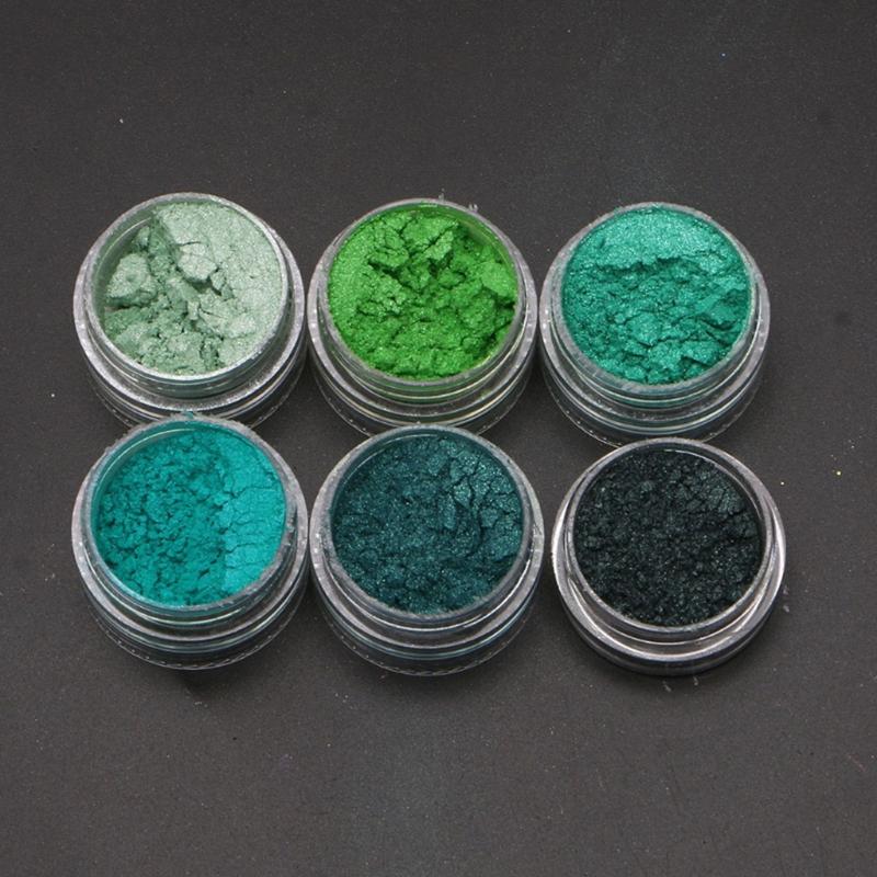 10x/set 60 Color Pigment Powder Dye for Slime Soap Bath Bomb Candle Making Colorant Cosmetic Pearl Powder for Nail Decor
