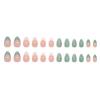 Shell Pattern Green Camellia Pearl French Girl Versatile Removable Nail Art Piece 24