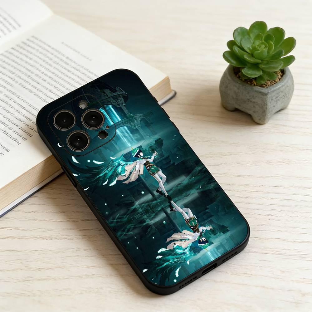 Seven Archons of Genshin Impact Phone Case For iPhone 17, 16,15,14,13,12,11 Plus,Pro Max, Others Soft Black Cover