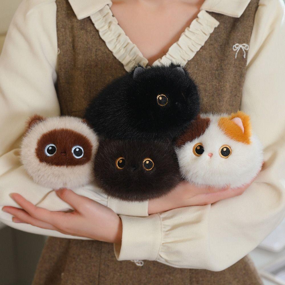 Fluffy Kitten Dolls Stuffed Animals Black Cat Plush Lovely Cute Cat Plush Toys Baby Gifts