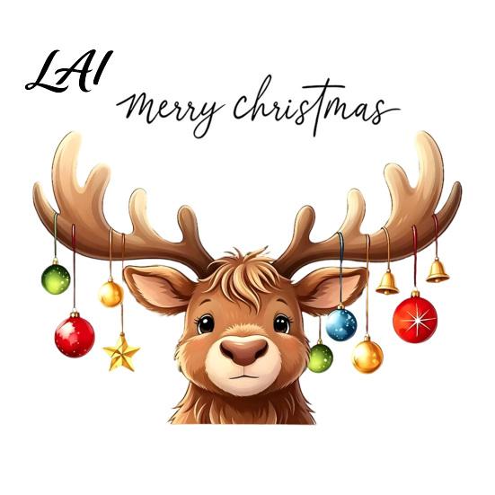 DIY Layout Stickers Christmas Reindeer Static Window Cling No‑Glue Winter Cute Elk Glass Sticker Indoor Outdoor Decor Waterproof PVC Merry