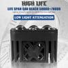 Ultra-Thin Three-Eye Car Spotlight Middle Net Fisheye Light External Motorcycle Light Yellow And White High-Power Laser Fog Light
