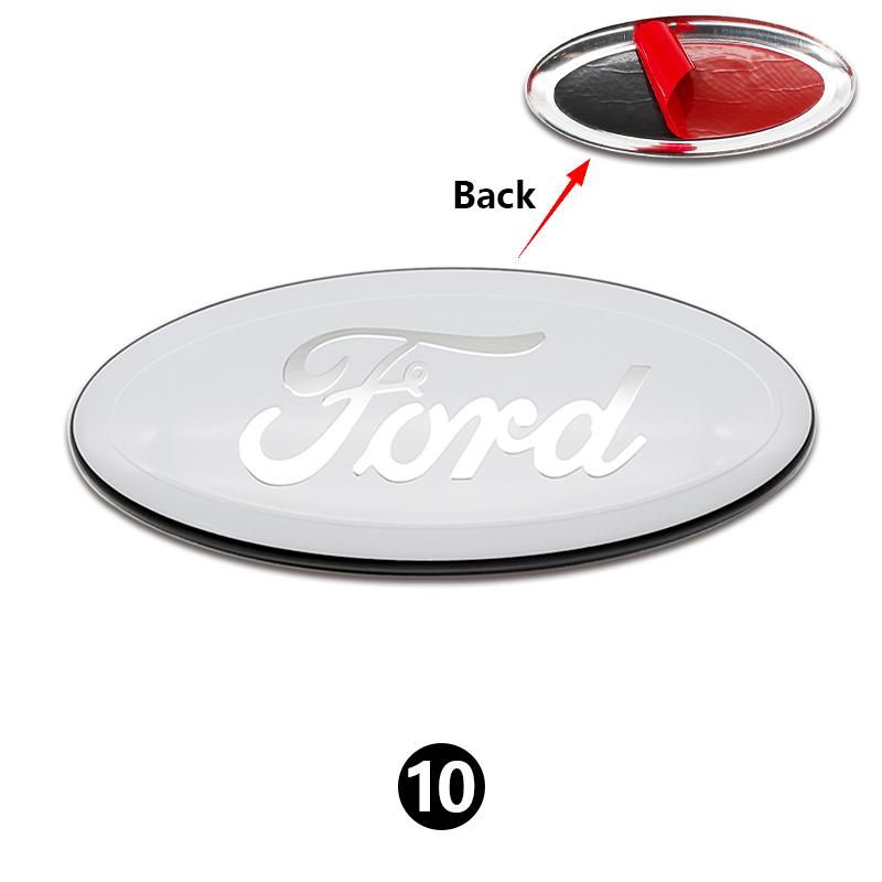 

3D Aluminum Car Front Rear Badge Emblem Overlay For Ford Focus Mondeo Ranger F150 Auto Tuning Styling Accessories 12.5-22.5cm 22.5x9cm