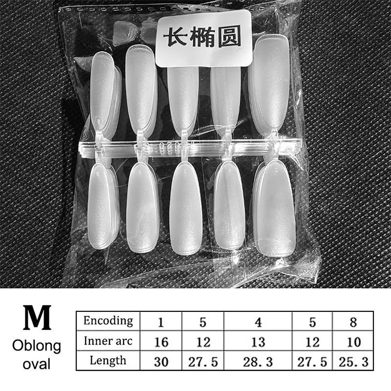 100Pcs Press On Nail Tips Full Cover Ultra-Thin False Nails Patches Gel Nails Extension System Clear Fake Nails Art Accessories