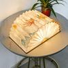 LED Fan Shaped Book Light: Creative Folding Desk Lamp & Night Light Gift