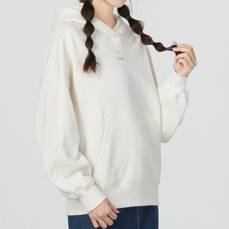 Puma PwrWarm Packlite HD Jacket With Hooded Logo Print Women Jacket White 673576-99