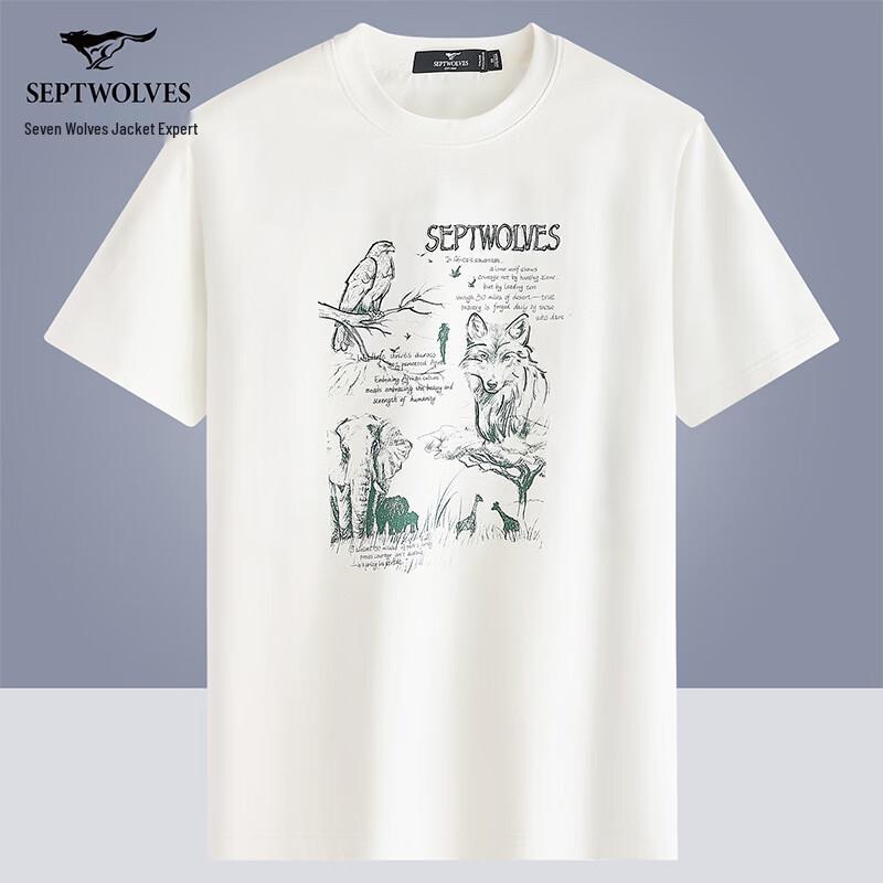 Septwolves Men s Cool-Touch 7A Antibacterial Crew Neck T-Shirt 175/92A