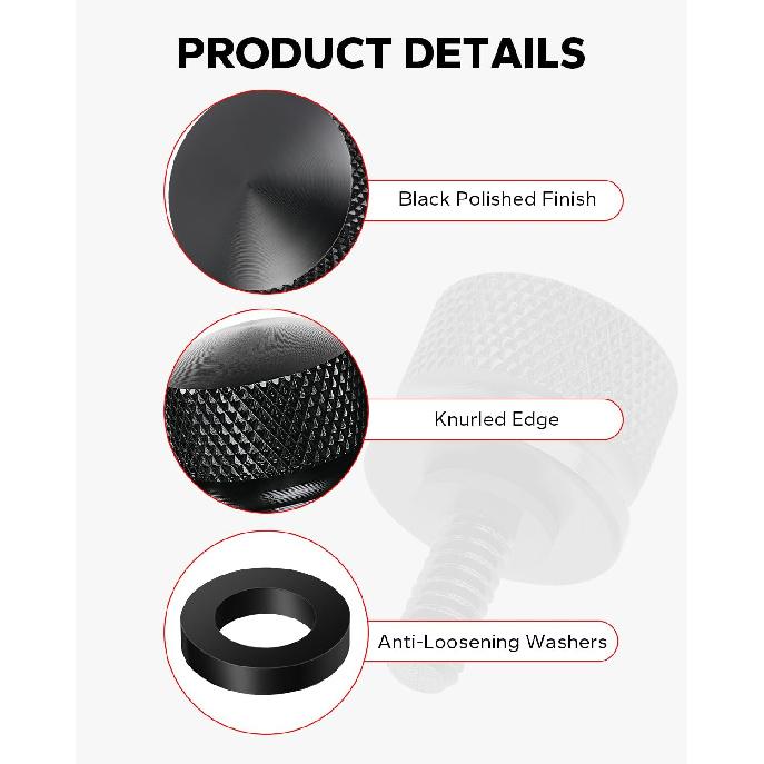 Amazicha Seat Bolt Tab Screw Mount Knob Cover Fit For Harley Davidson Fender 1997-2024