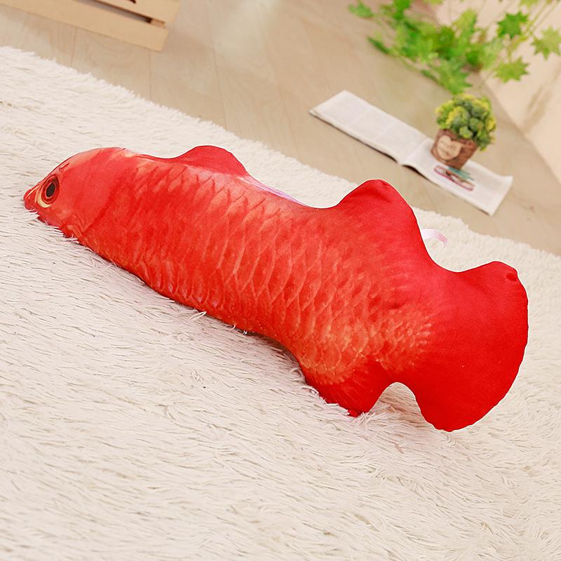 Plush Catnip Fish Toy & Teasing Stick for Cats