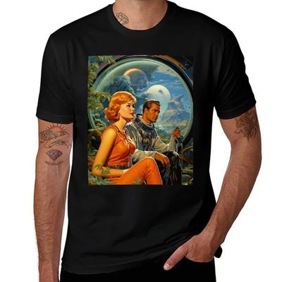 Nostalgischer Futurismus T-Shirt Anime T-Shirts für Mann bedruckte T-Shirts für Mann Grafik T-Shirts für Mann T-Shirt