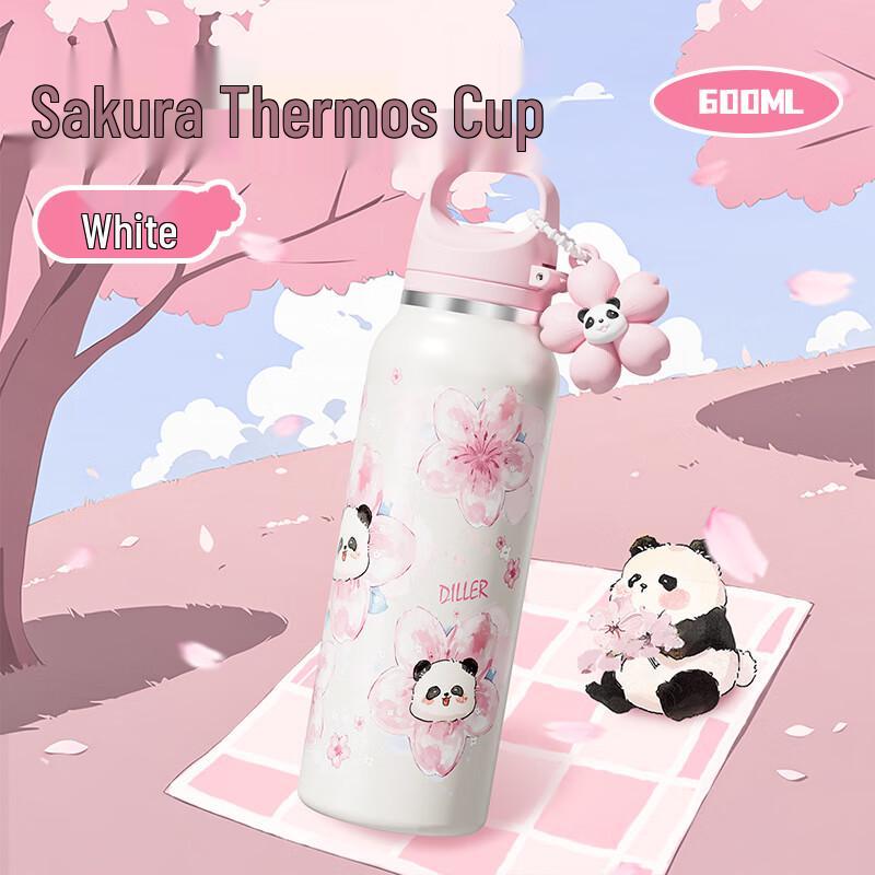 

Dilabel Cherry Blossom Insulated Water Bottle