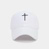 Cross Nail Baseball Cap for Men and Women's Fun Adjustable Soft Top Washed Old Cotton Hat Fashionable Personalized Cap