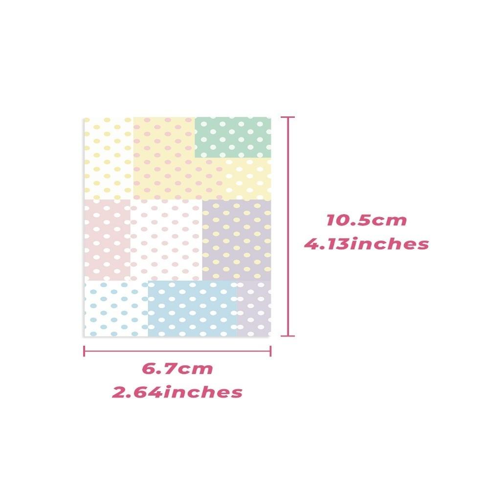 New Polka Dot Memo Pad M5 Colored Sticky Notes DIY Non Adhesive Note Pad Scrapbooking