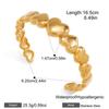 Yori Heart-shaped Gradient Open Bracelet Bangle Women Stylish Summer Jewelry Gift Waterproof New