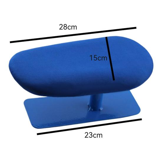 Compact Steaming Ironing Set: Round Stool, Board, Arm, Sleeve, Cage.