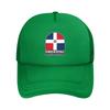 Dominican Republic Flag Emblem Vintage Mesh Baseball Cap Unisex Trucker Hat Adjustable Snapback Caps Racing Cap Summer Trucker Caps