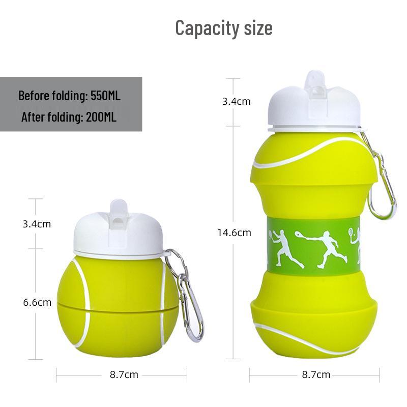Portable Children's Sports Silicone Folding Water Cup