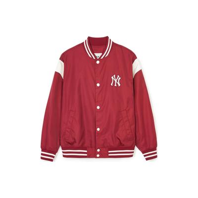 MLB SS24 New York Yankees Baseball Jacket Unisex Burgundy 3AJPV0641-50WIS