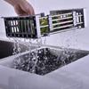 Multipurpose Dish Organizer Stainless Steel Sink Cleaning Basket Dish Drying Rack  Fruits