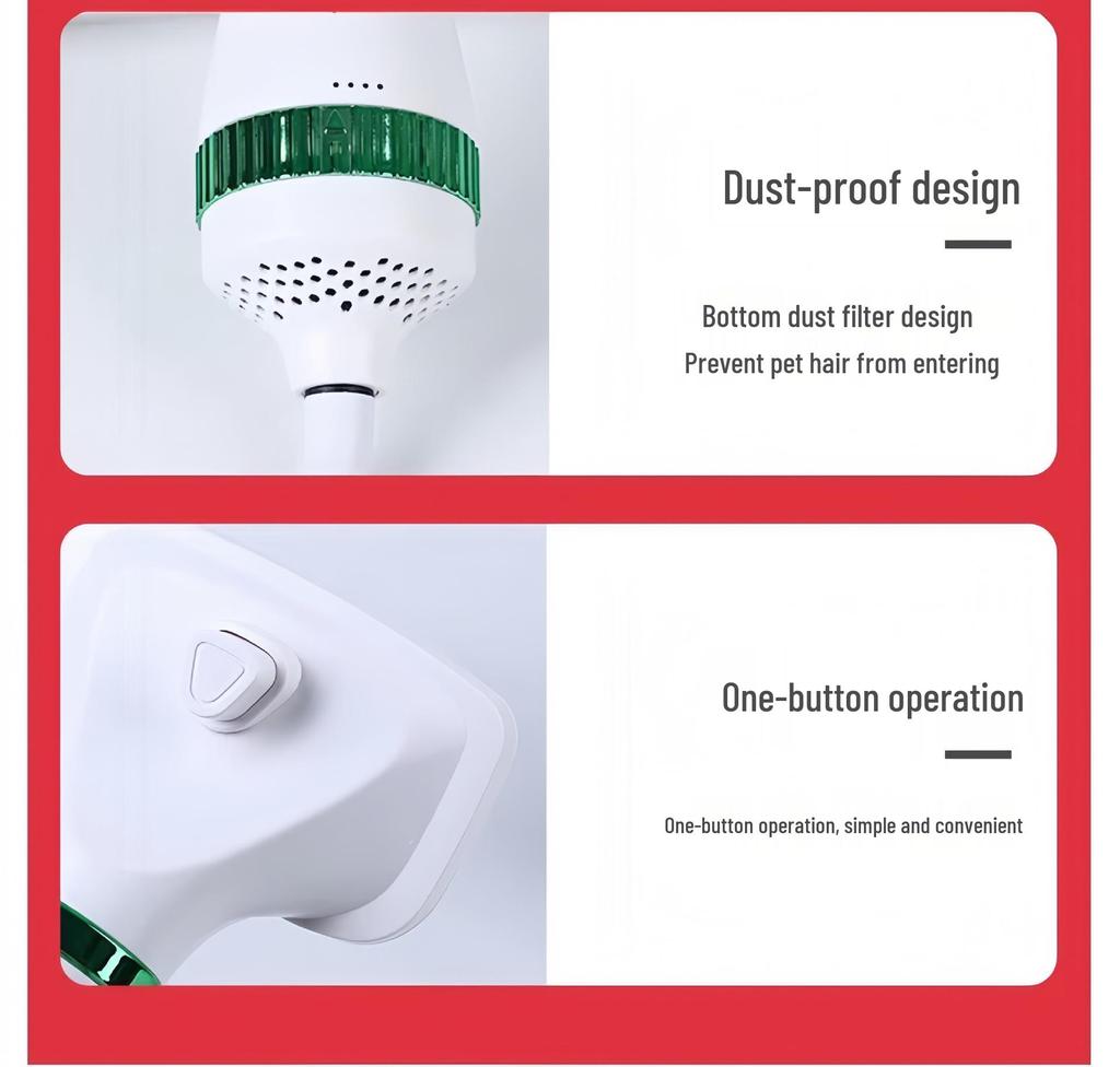 Pet Grooming Blower with Comb for Fluffing, Styling, and Easy Hair Removal