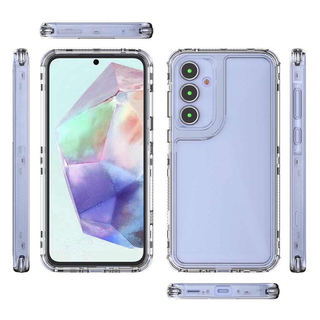 For Samsung Galaxy A55 5G Case Acrylic+TPU Phone Cover HD Transparent