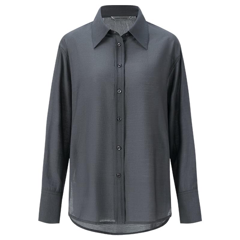 GIOVANNI VALENTINO Women's Long-Sleeve Casual Shirt