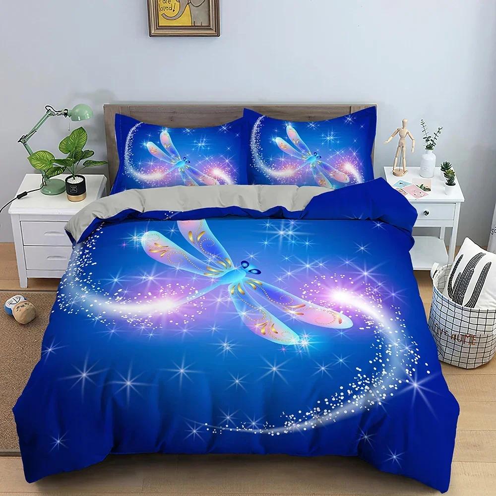 Neuer 3D-Druck Galaxie Schmetterling Bequemer Bettbezug Steppdecke Kissenbezug Bettwäscheset Kinder Schlafzimmer Dekoration Heimtextil