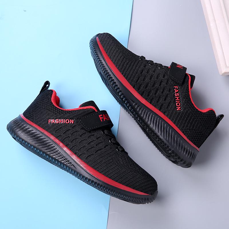 Kinder-Sportschuhe, fliegende, gewebte, atmungsaktive, leichte Mesh-Schuhe