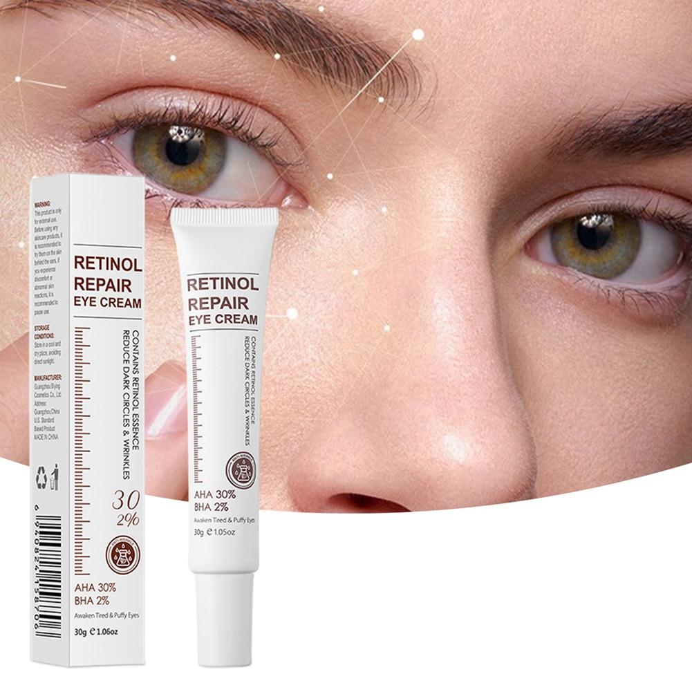 Retinol Repair Eye Cream Reduce Dark Circles Wrinkles Fine Lines Anti-Aging