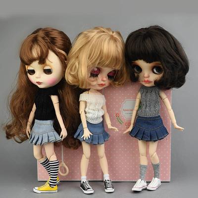 Blythe Bebek Kıyafetleri İçin Günlük Bebek Giysileri Blythe Licca Giysileri İçin Tişört Üstü 1/6 Bebek Aksesuarları Çocuklar Çocuklar İçin Kendin Yap Oyuncak Koleksiyonu