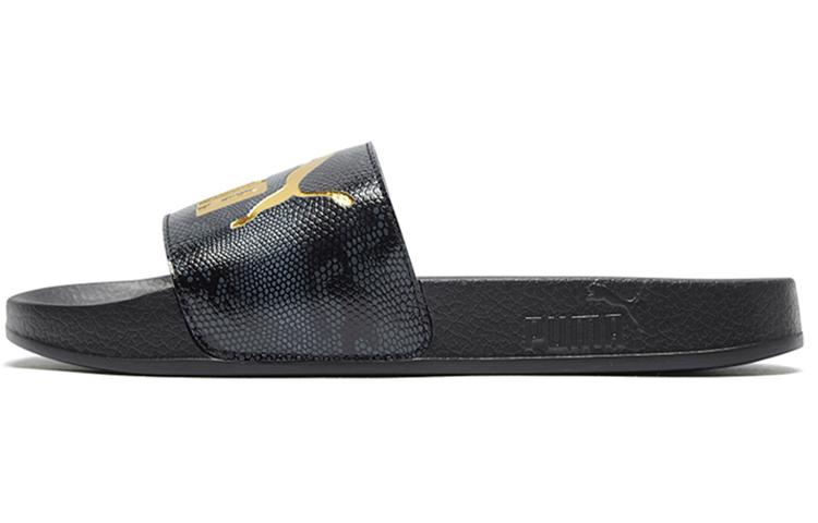 PUMA Leadcat Snake Lux Slide Sandal Black 370693-01 35.5