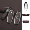 3 Buttons Zinc Alloy + Leather Car Key Case Cover Shell Skin Holder for 2024 Dongfeng NAMMI 01 New Energy Remote Key Protection