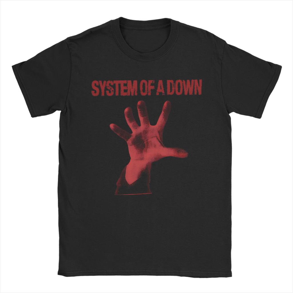 SOAD System Of A Down Band Cotton TShirt For Man Beach Streetwear T Shirts O Neck Popular Tees Oversized Custom DIY Clothing